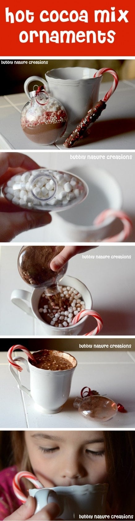 Hot Cocoa Mix Ornaments...these are the BEST Christmas Ornament Ideas!
