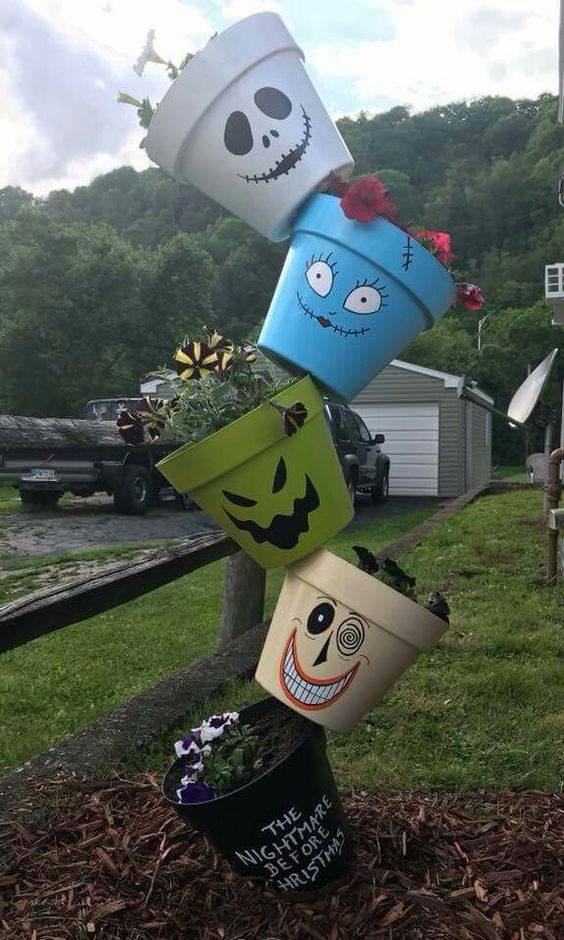 Nightmare Before Christmas Pots