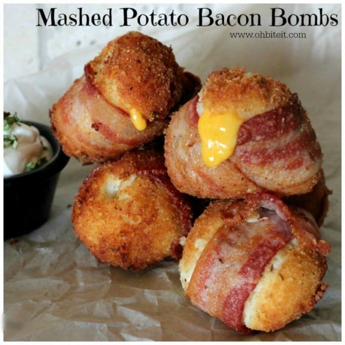 Mashed Potato Bacon Bombs...these are the BEST Football Party Food Ideas!