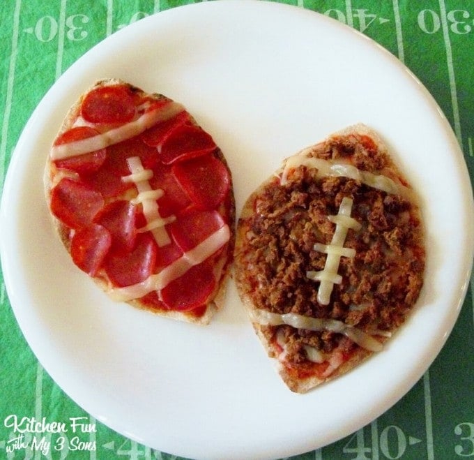 Football Pita Pizzas