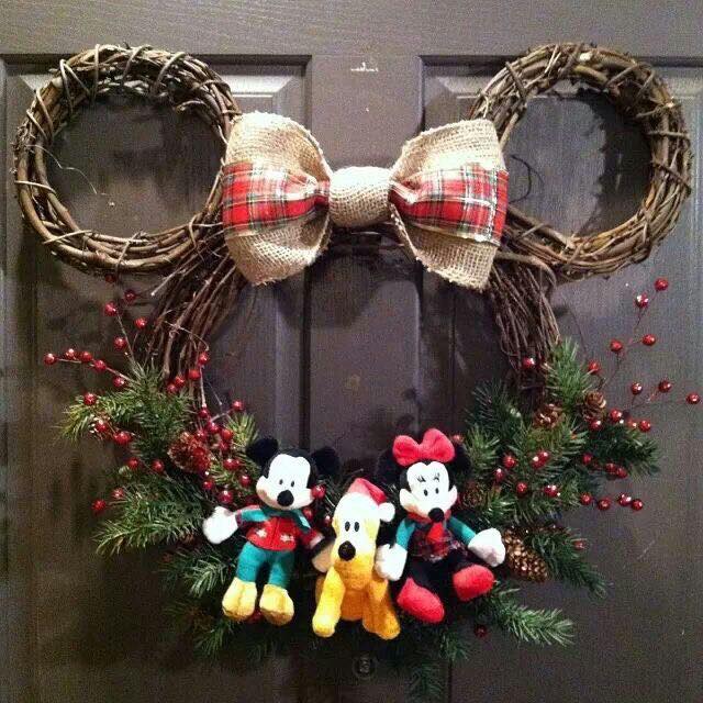 Christmas Mickey Mouse Wreath