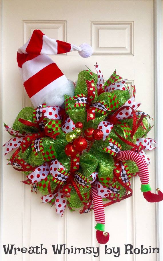 How to Deco Mesh Football Themed Wreath  How to make Deco Mesh Wreaths  from Home 