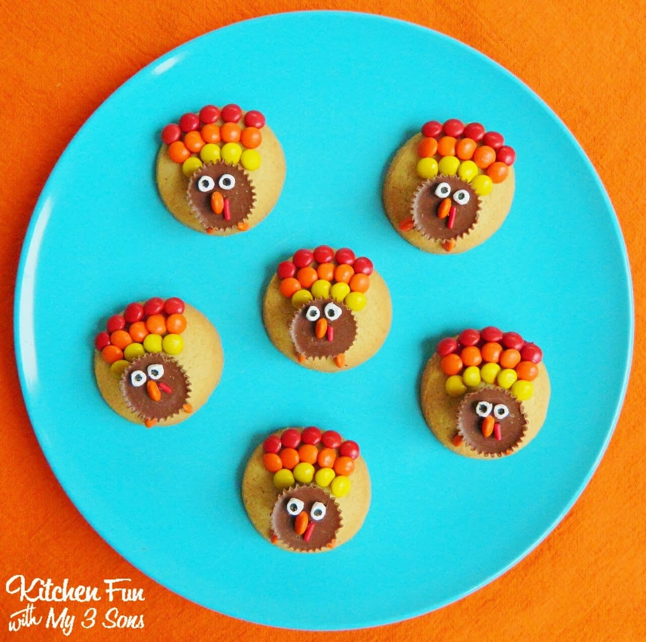 Easy Reese's Turkey Cookies