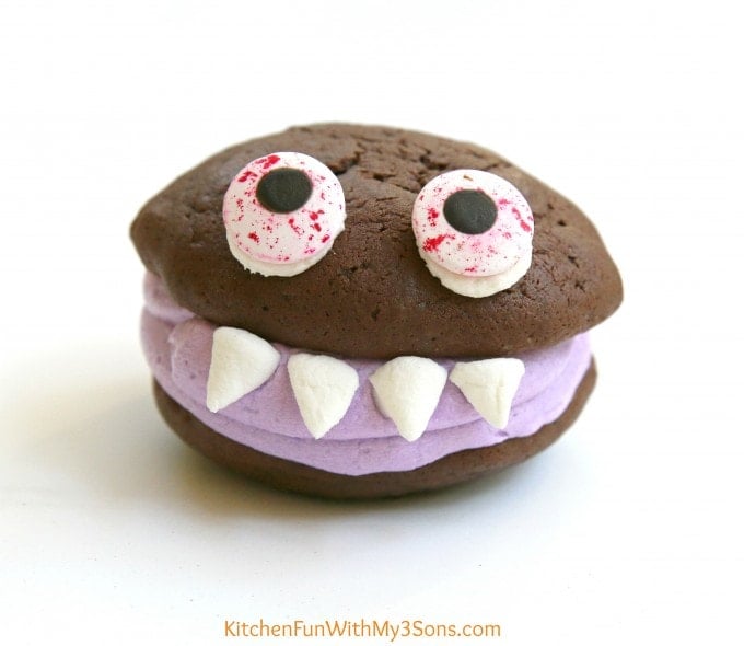 Halloween Monster Sandwich Cookies