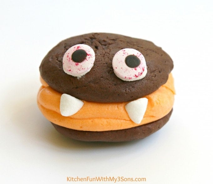 Halloween Monster Sandwich Cookies