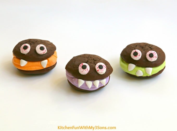 Halloween Monster Sandwich Cookies
