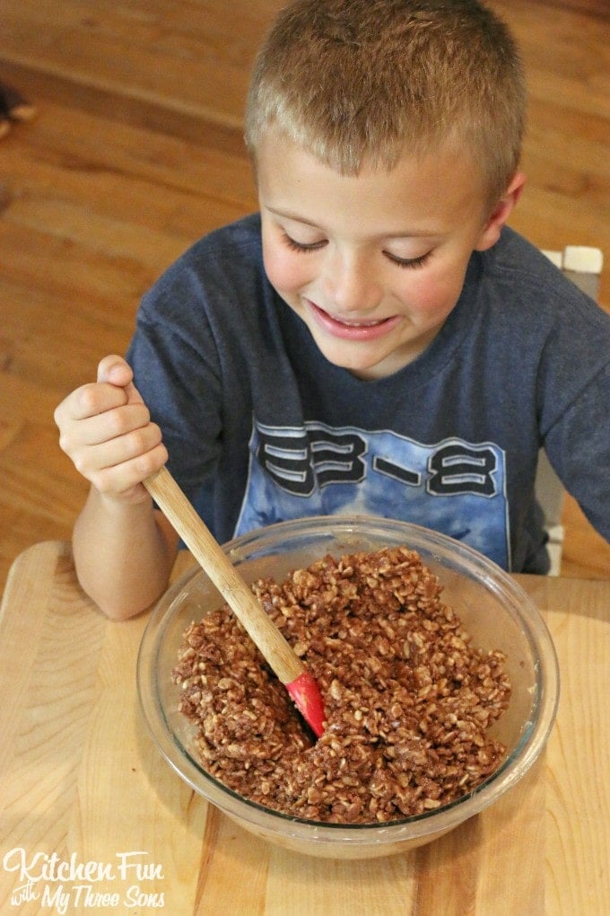 Reese's Cookies - No Bake Peanut Butter & Chocolate Rice Krispies Treats Recipe