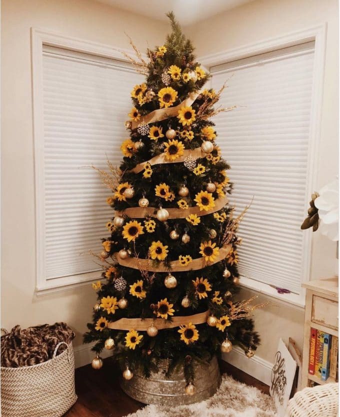 Sunflower Christmas Tree