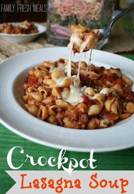 Crock Pot Lasagna Soup...these are the BEST Comfort Food Recipes