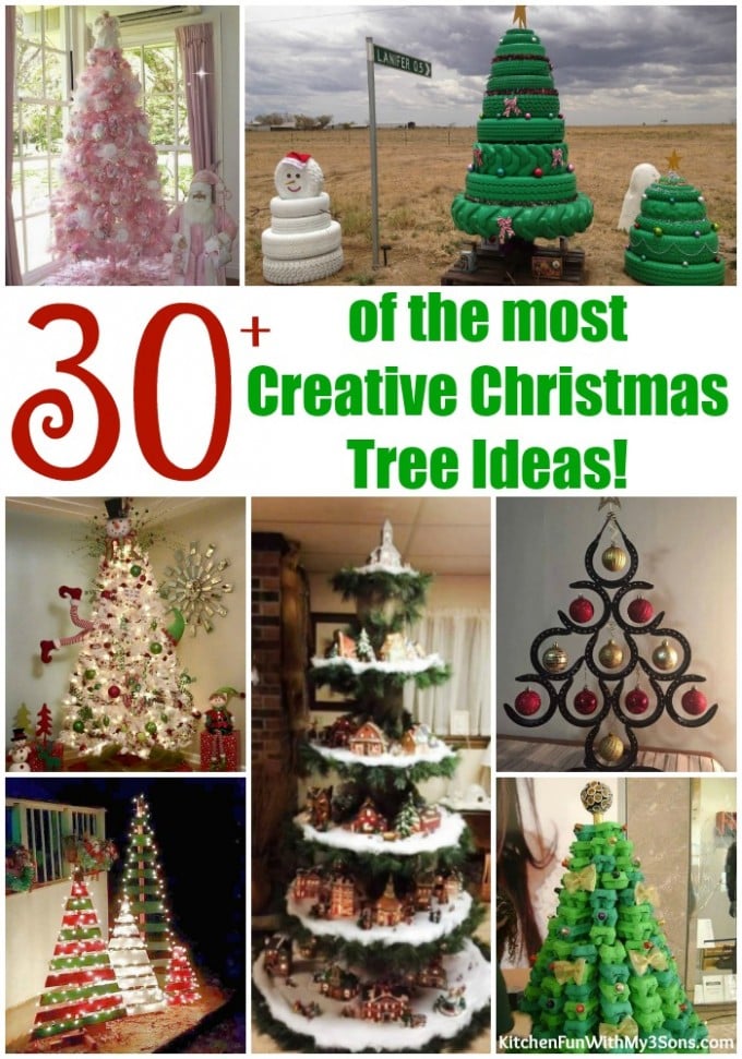 Over 30 of the most Creative Christmas Trees!