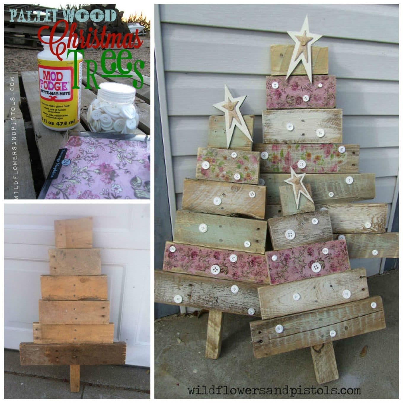 DIY Pallet Trees...these are the most creative Christmas Tree Ideas!