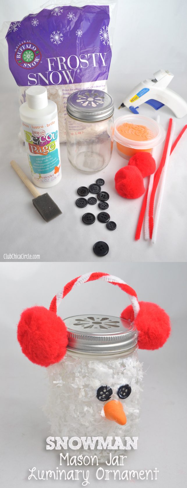 DIY Snowman Jars....these are the BEST Christmas Mason Jar Ideas!