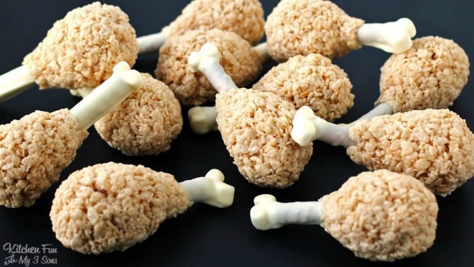 Rice Krispie Turkey Legs - Kitchen Fun With My 3 Sons