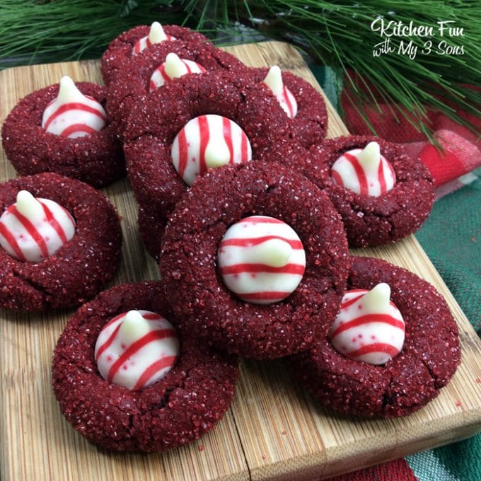 Red Velvet Kiss Cookies - Over 50 of the BEST Christmas Cookie Recipes!