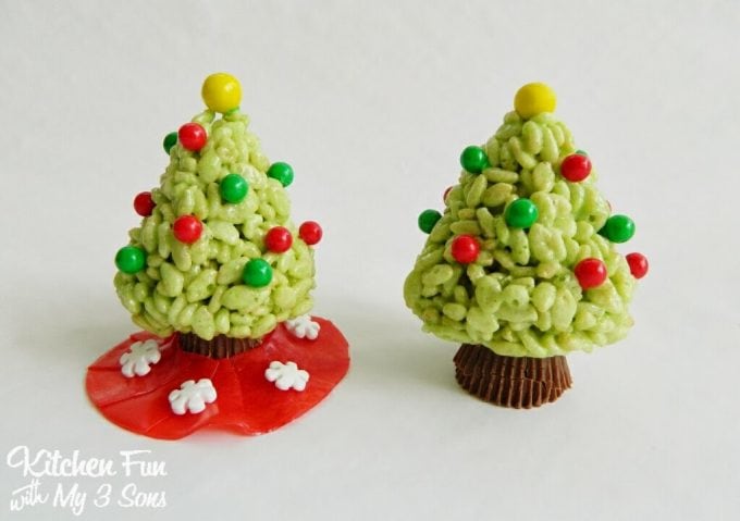 Rice Krispie Tree Treats...such a fun and easy Christmas treat idea for the Kids!