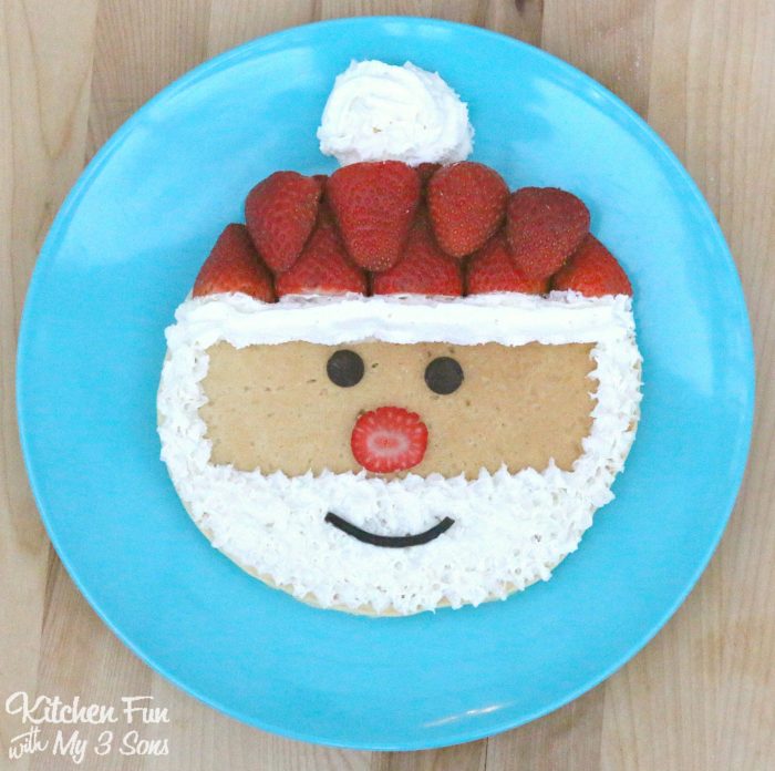 Santa Pancakes...a fun and easy Christmas breakfast for the Kids!