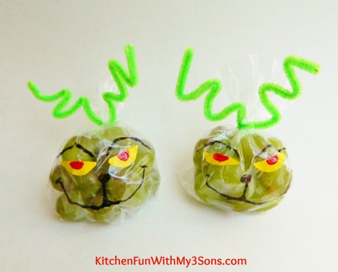 Grinch Grape Snack Bags