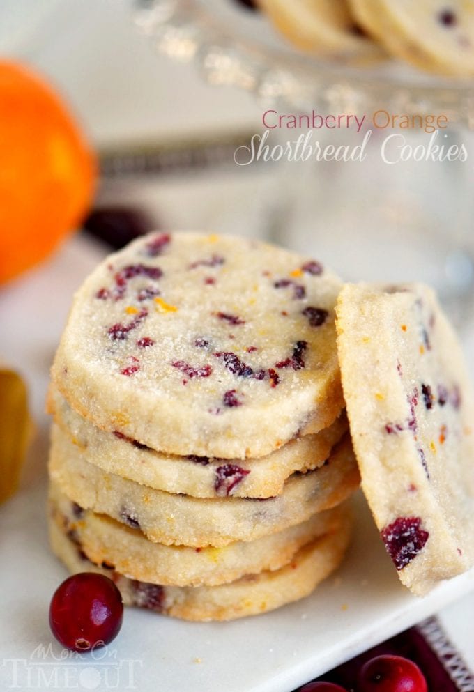 Cranberry Orange Shortbread Cookies...these are the BEST Christmas Cookie Recipes!