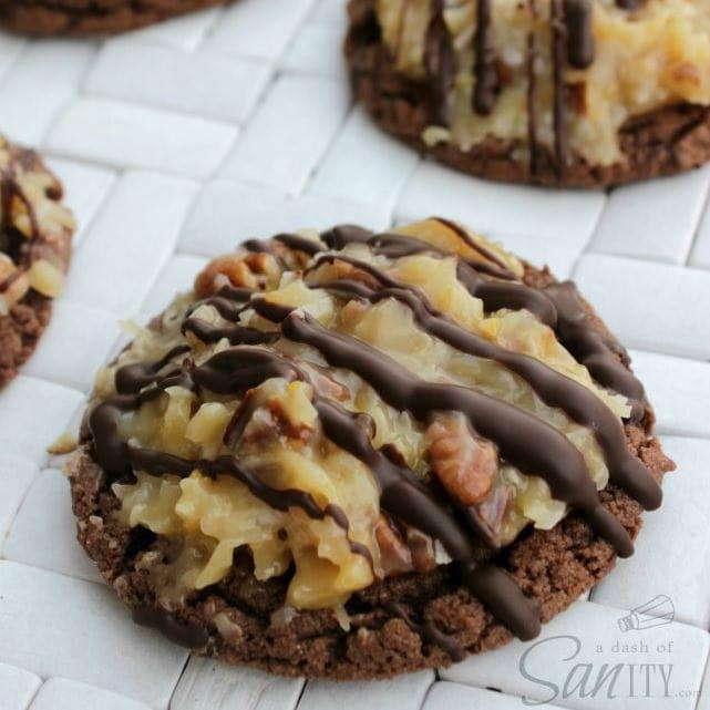 German Chocolate Cookies...these are the BEST Christmas Cookie Recipes!