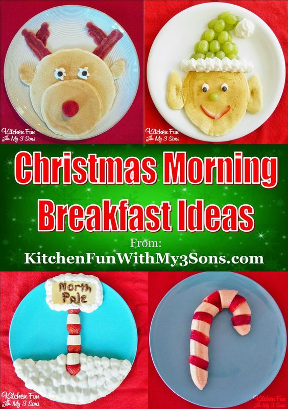Christmas morning pancakes and breakfast ideas for Kids!