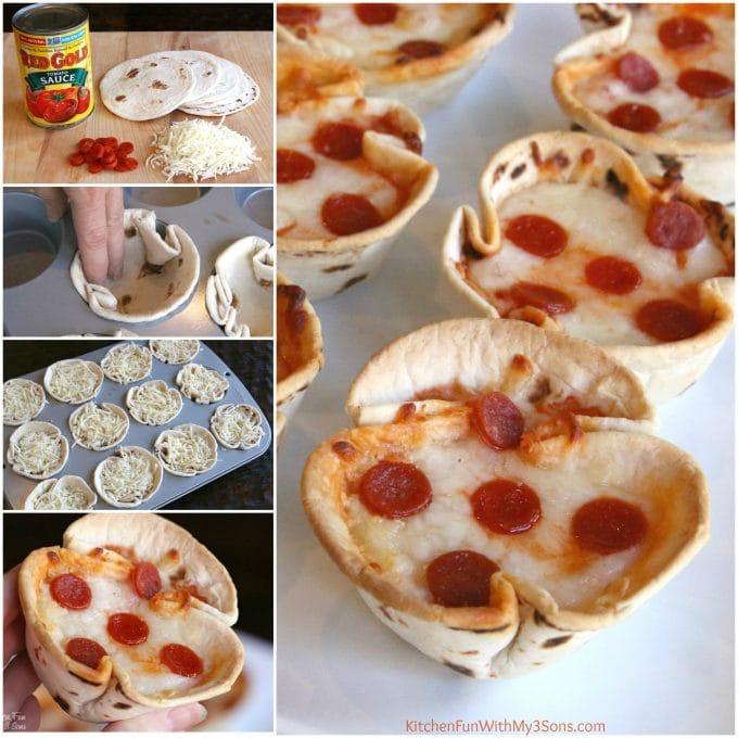 Mini Deep Dish Pizzas