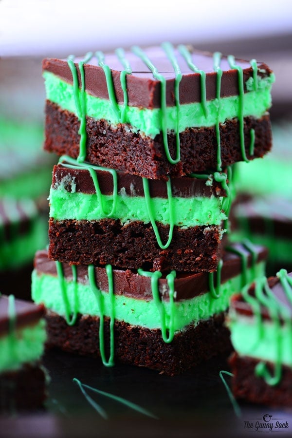 Chocolate MInt Brownies...these are the BEST Christmas Treats!