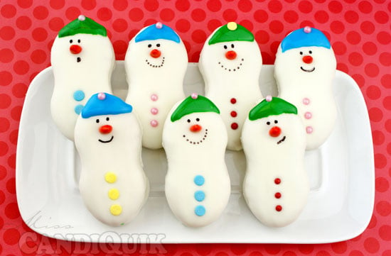 Snowman Nutter Butter Cookies...these are the BEST Christmas Treats!