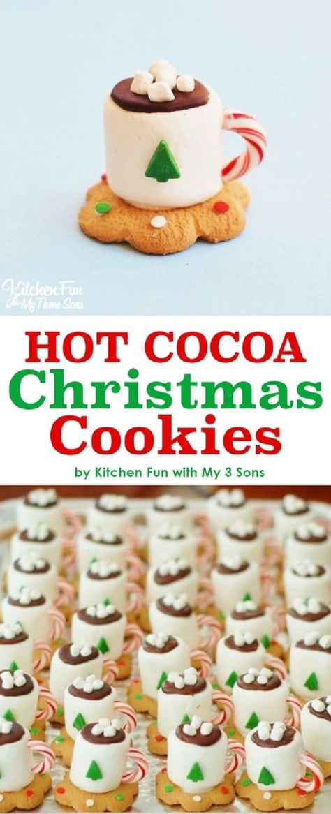 Hot Cocoa Christmas Cookies...these are the BEST Christmas Treats!