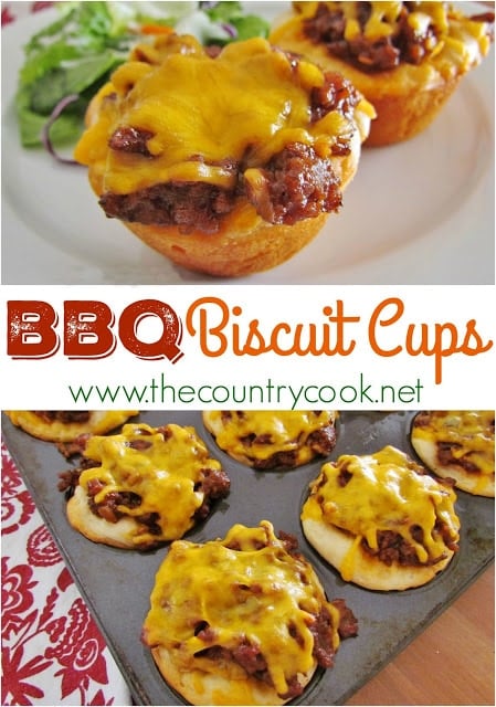 BBQ Biscuit Cups - these are the BEST Muffin Tin Recipes for Kids!