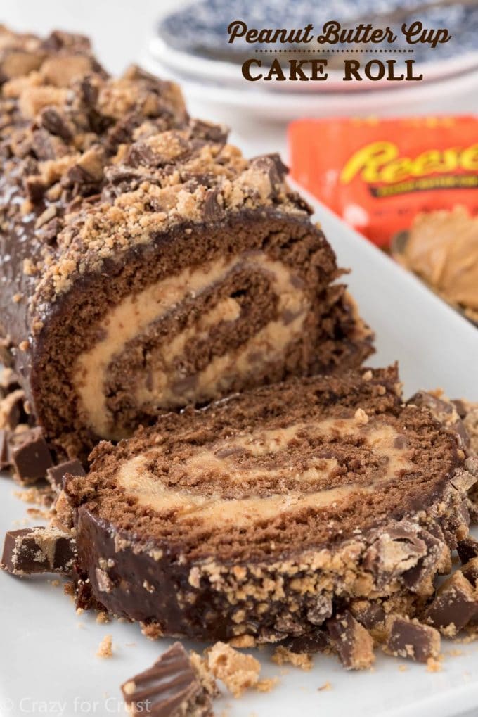 Reese's Peanut Butter Cup Cake Roll