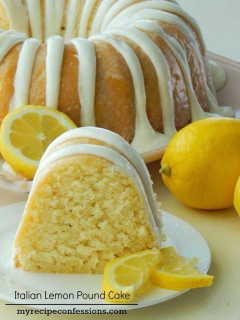 Italian Lemon Pound Cake...these are the BEST Cake Recipes!