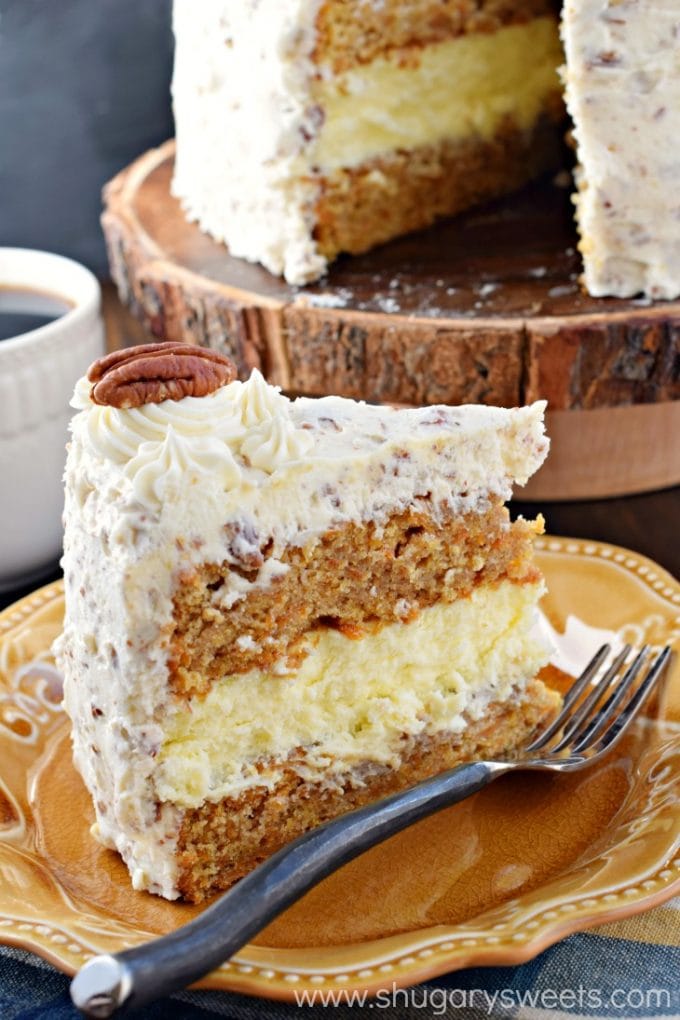 Carrot Cake Cheesecake Cake...these are the BEST Cake Recipes!