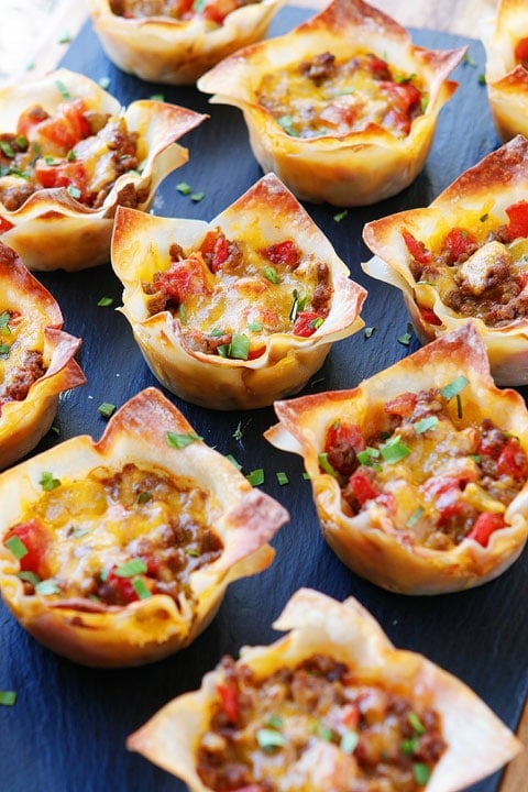 Crunchy Taco Cups - these are the BEST Muffin Tin Recipes for Kids!