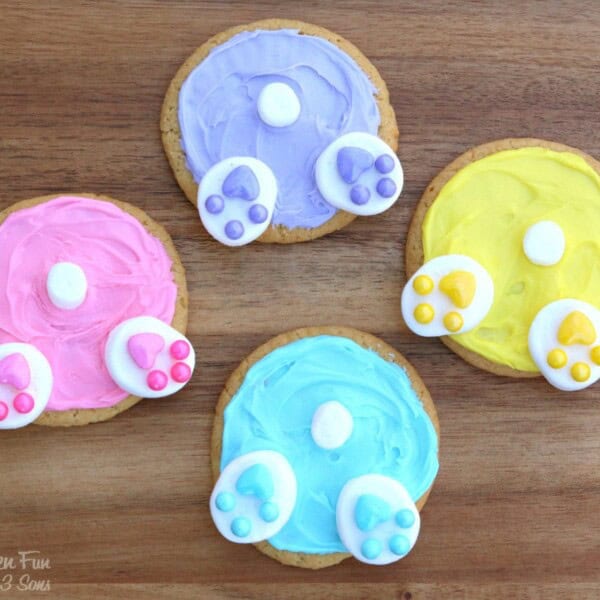 Easter Bunny Butt Cookies