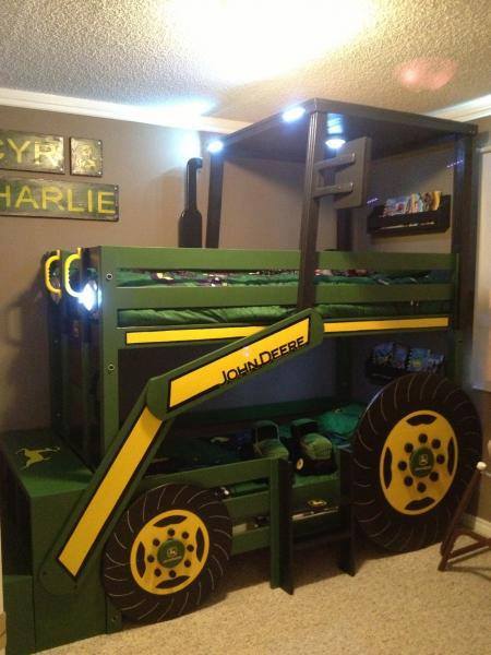 DIY John Deere Tractor Bunk Bed