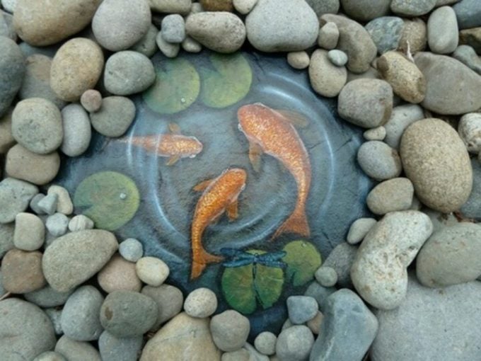 Koi Pond Painted Rocks...these are the BEST Rock Painting Ideas!