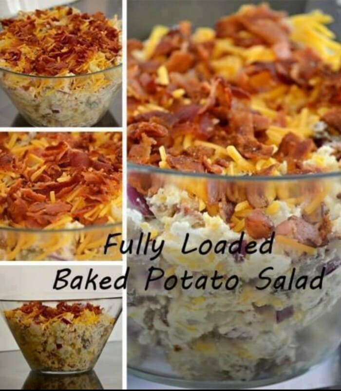 Fully Loaded Potato Salad - best salad recipes