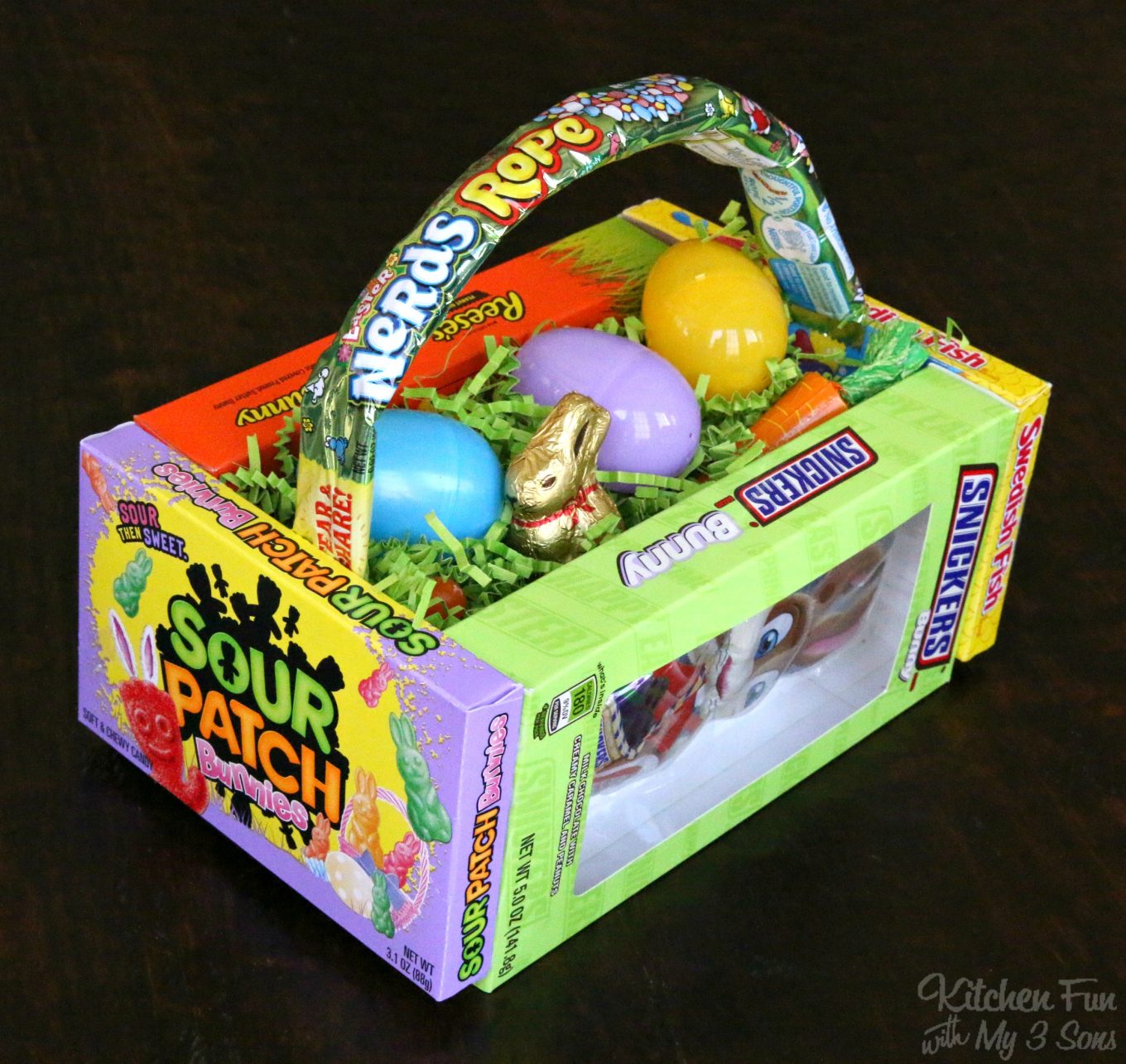 DIY Candy Easter Basket - Kitchen Fun With My 3 Sons