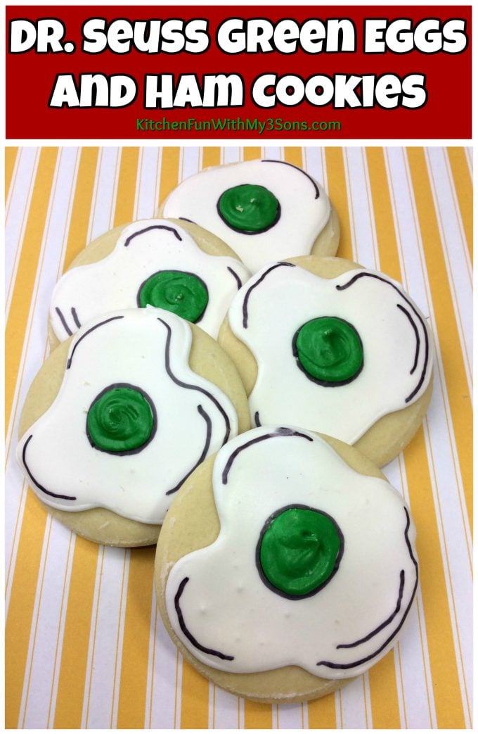 Green Eggs and Ham Dr. Seuss Cookies