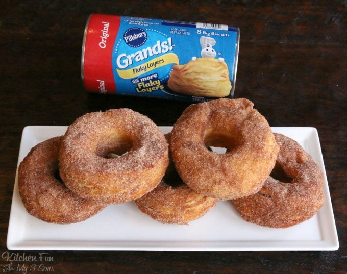 Easy Canned Biscuit Donuts.