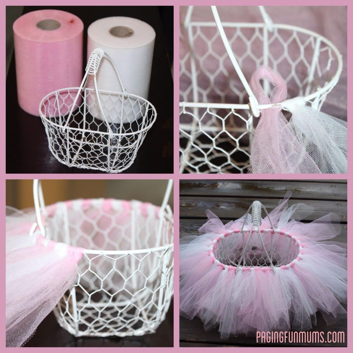 Easy DIY Tutu Basket...these are the BEST Easter Basket Ideas!