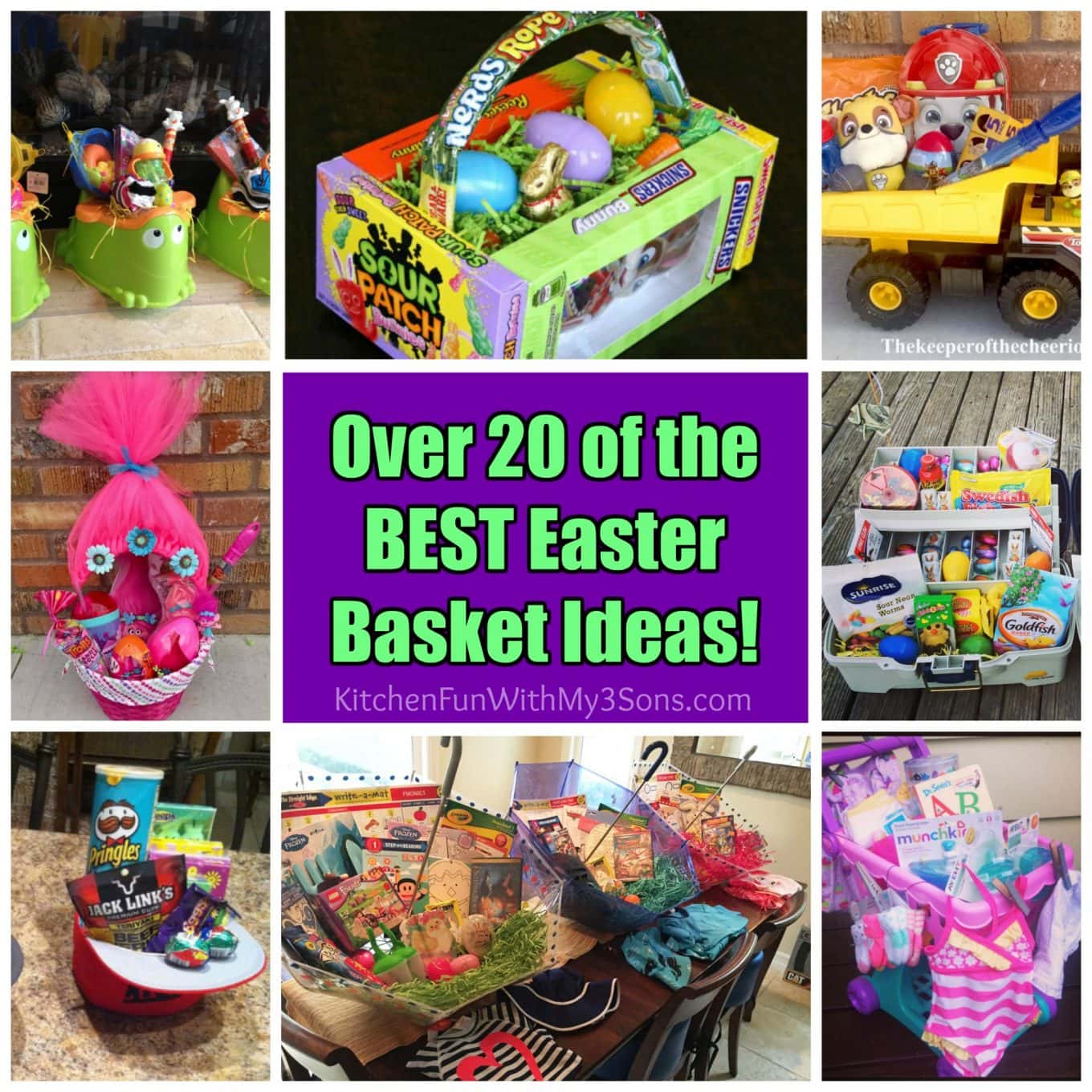 Over 20 of the BEST Easter Egg Basket Ideas!