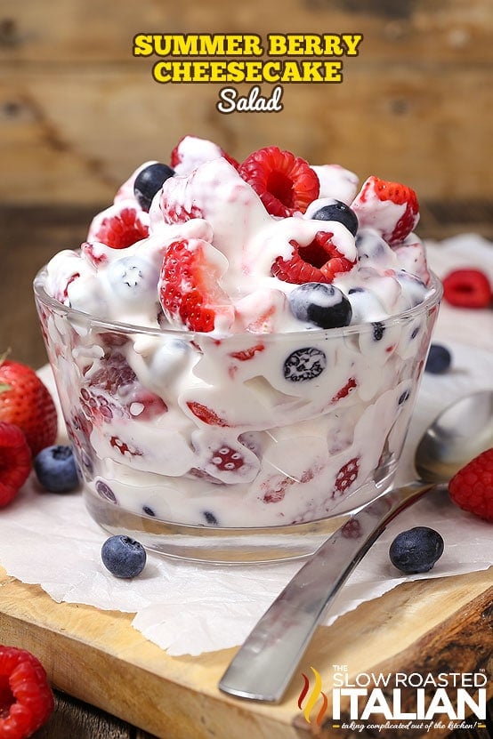 Summer Berry Cheesecake Salad...these are the BEST Salad Recipes!