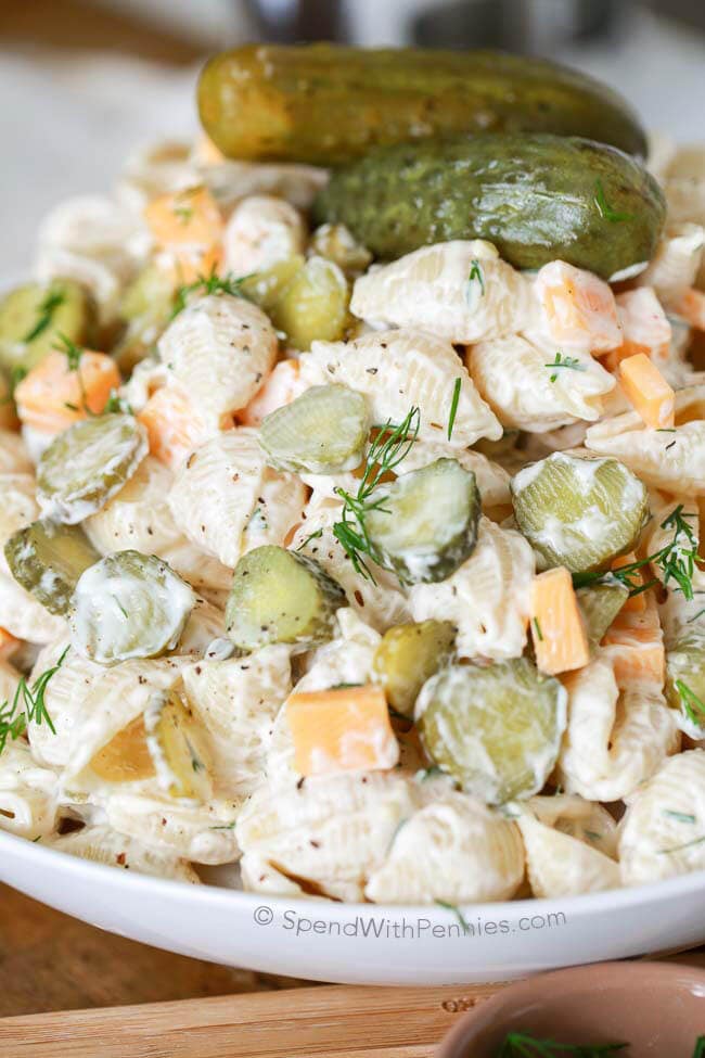 Dill Pickle Pasta Salad...these are the BEST Salad Recipes!