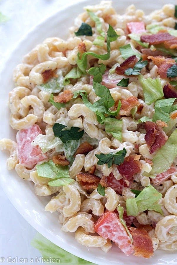 BLT Macaroni Salad...these are the BEST Salad Recipes!