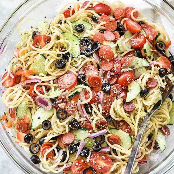 Italian Spaghetti Pasta Salad...these are the BEST Salad Recipes!