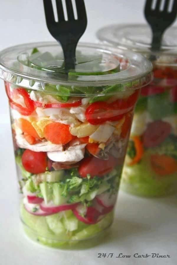Salad in a Cup...these are the BEST Salad ideas & Recipes!