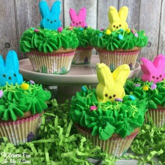 Peeps Easter Bunny Cupcakes