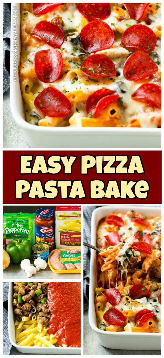 Easy Pizza Pasta Bake