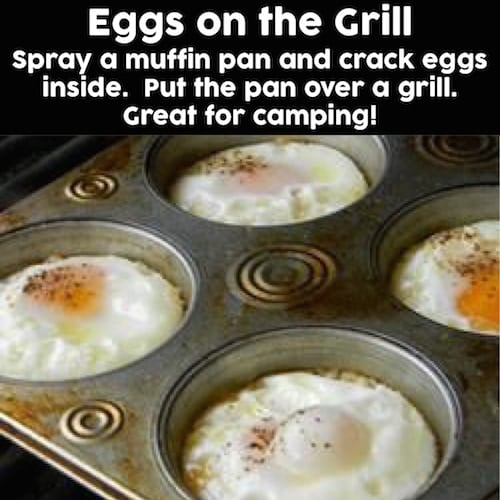 Eggs on the Grill...these are the BEST Camping Recipes!